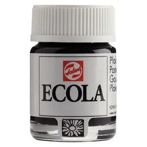 Gvaša krāsa Prestigio Bruynzeel Ecola melna 16 ml šķidra