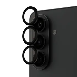 Защитное стекло для камеры PanzerGlass Hoops чёрное для Samsung Galaxy S26 / S26+ — закалённое стекло и силикон, антисцарапин и противоударное