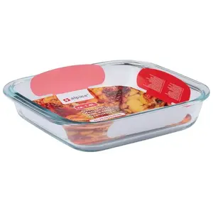 Stikla cepamais trauks ALPINA 25,5×23×5 cm, tilpums 1,8 l, karstumizturīgs