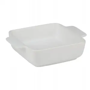 Baking dish ALPINA square ceramic 21 x 15.8 x 5.8 cm white