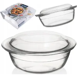 Glass baking dish with lid ORION 24×20×10 cm, 1.5 L