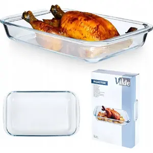 Glass ovenproof baking dish Vilde 34.5×20.5×5 cm, 2.2 L