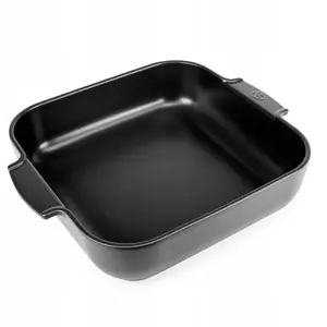 Baking Dish PEUGEOT APPOLIA 36 cm Satin Black – square ceramic ovenware