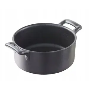 Revol deep round baking dish - BELLE CUISINE NOIR, porcelain, model RV-642081-2