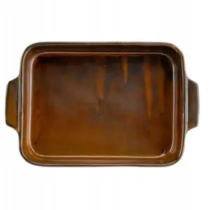 NAVA FIRE Bakeware Pan 26 x 16 cm, Nonstick Roasting and Baking Tray