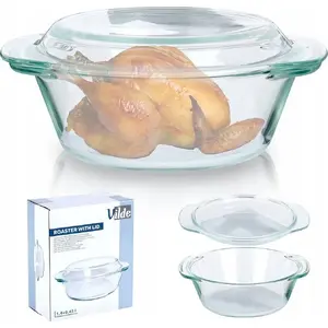 Glass ovenproof dish with lid Vilde 1.4 L + 430 ml