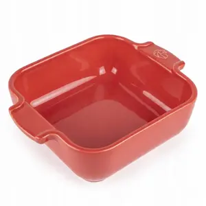 Baking dish PEUGEOT APPOLIA square 18 cm, ceramic, red