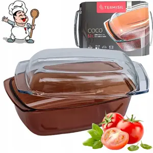 Glass Rectangular Oven Dish Ambition TERMI-NA-001-72, 5.7 L Capacity