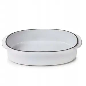 Baking dish Revol Caractere 26 × 18.5 cm, white - ceramic ovenware