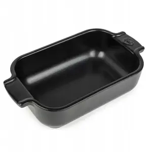 PEUGEOT ceramic baking dish 15×10×4.5 cm, black