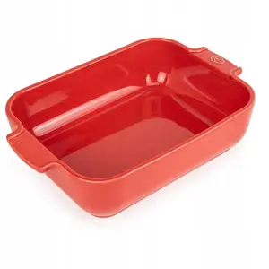 Cepamtrauka PEUGEOT APPOLIA taisnstūra 25 cm, keramiska, sarkana