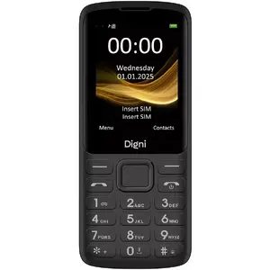 Mobile phone No name DIGNI 244 — 4G, Dual SIM, Black