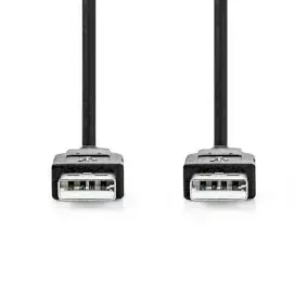 USB cable Nedis CCGL60000BK50 — USB A to USB A, 5 m Photo 2
