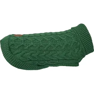 Свитер для собаки Lalazoo JACQUARD размер 30 зелёный