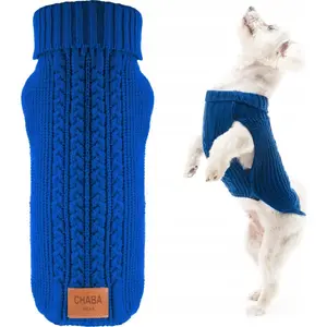 Chaba sweater with turtleneck 'S' 26 cm, model 656672, blue
