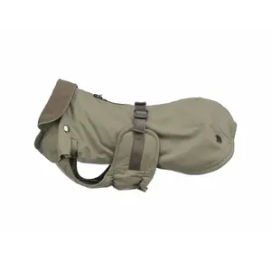 Dog coat Trixie Hermy Peach-Olive size S — waterproof outer layer, zip fastening