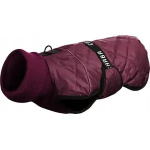 Chaba adjustable dog raincoat KUBRAK REGULOWANY CHIC 4XL, burgundy, back length 55 cm