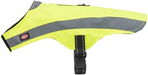 Dog safety vest Trixie 30093 M — Polyester, Yellow, Back length 50 cm