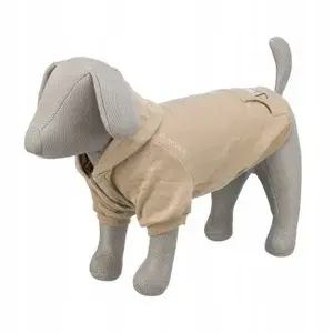 Dog hoodie Trixie Flensburg, sand color, size M (back length 50 cm)
