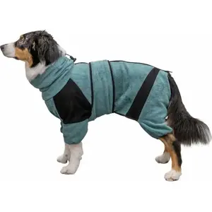 Халат для собаки Trixie M0607514 синий XL — впитывающий домашний халат, очень большой размер
