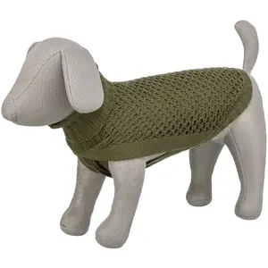 Dog pullover Lalazoo Norwood, olive green, size S (back length 36 cm)