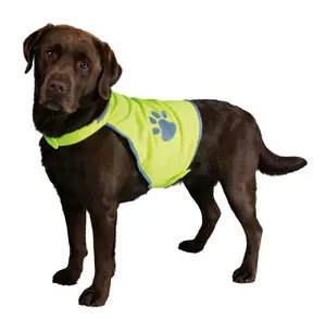 Dog safety vest Trixie 30082 size M — polyester, neck 42–50 cm, chest 50–68 cm, green