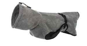 Bath towel for dogs Trixie TRIXIE Bathrobe, grey, length 300 mm