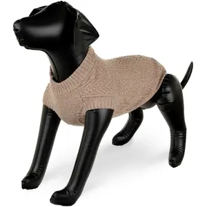 Dog sweater Lalazoo BK-21199, brown, size XL (50)