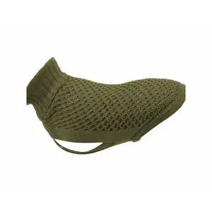 Dog pullover Lalazoo Norwood, olive green, size XXS (21 cm back length)