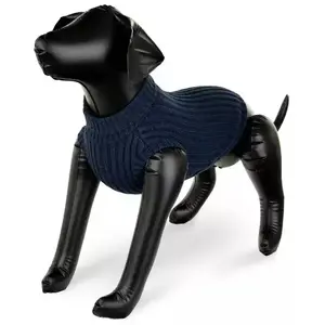 Dog Sweater Barry King Size 4XL Navy Blue — chest/back length 65 cm