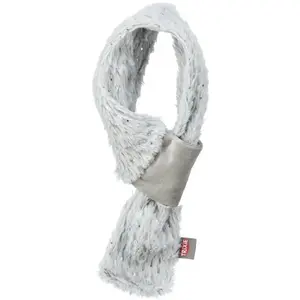 Dog Scarf Trixie M 70 cm, grey — knitted pet neck accessory