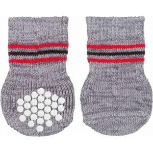 Non-slip dog socks Trixie L-XL pair — anti-slip paw protection, universal fit