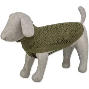 Dog pullover Lalazoo Norwood, size S (33 cm), olive green