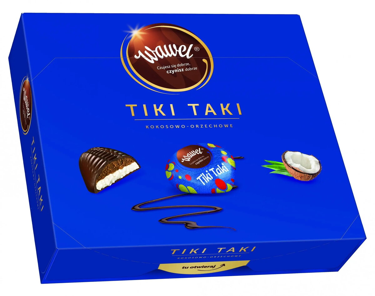 Konfekšu kaste Wawel Tiki Taki 330