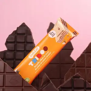 Vafeļu užkoda ar kakao pildījumu Smileat Triboo BIO, 30 g — organiskā bērnu uzkoda