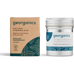 Chewing gum Georganics Natural English Peppermint — 30 pieces