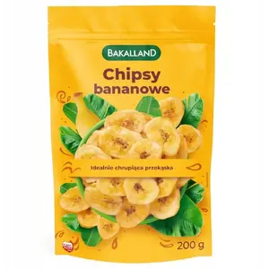 Dried banana chips BAKALLAND 200 g bag