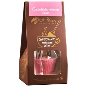 Chocolate bar M.Pelczar Chocolatier Chocostick Ruby pink chocolate 40 g