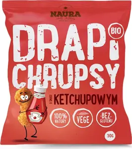 Snack crisps Naura Drapi ketchup-flavored 50 g bag