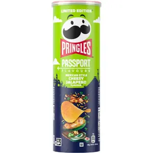 Kartupeļu čipsi Pringles Mexican Style Cheesy Jalapeño 165 g