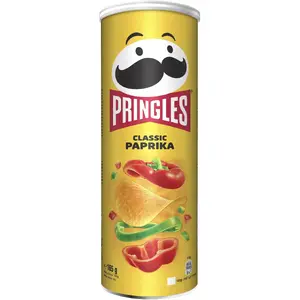 Pringles Chipsy Classic Paprika sāļie kartupeļu čipsi, 165 g