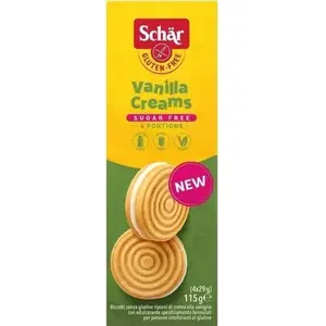 Schar cepumu iepakojums ar vaniļas krēmu 115 g — bezglutēna izstrādājums