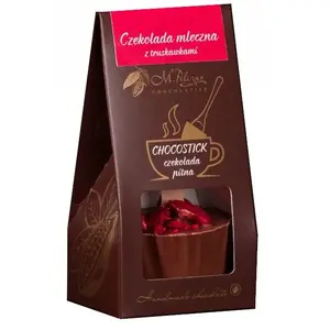 Chocolate bar M.Pelczar Chocolatier Chocostick — milk chocolate with a hint of strawberry, 60 g