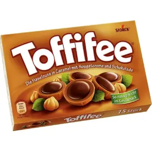 Шоколадные конфеты Storck Toffifee 125 г — пралине с фундуком и карамелью