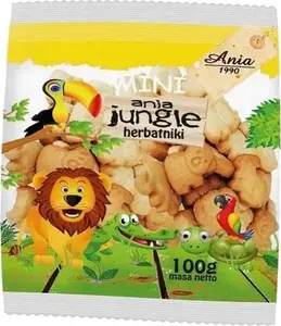 Печенье Mini ZOO школьное Ania 100 г — фигурное печенье для детей
