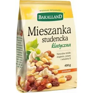 Dried Fruit and Nut Mix BAKALLAND Mieszanka Studencka Klasyczna 400 g