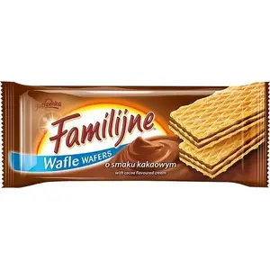 Cookie wafers Jutrzenka Familijne kakaowe — chocolate-flavored sandwich wafers, pack
