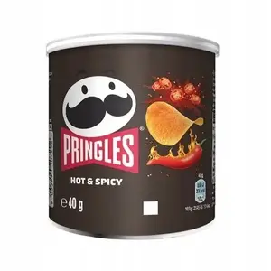 Pringles Hot & Spicy kartupeļu čipsi 40 g uzkodu kārba