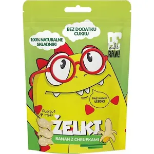 Gummies Purella Food sugar-free Banana with crisps 35 g — fruit-flavored sugar-free snack