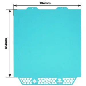 Buildplate CryoGrip Pro Glacier magnetic double-sided build surface for Bambu Lab A1 mini 184×184 mm by BIQU